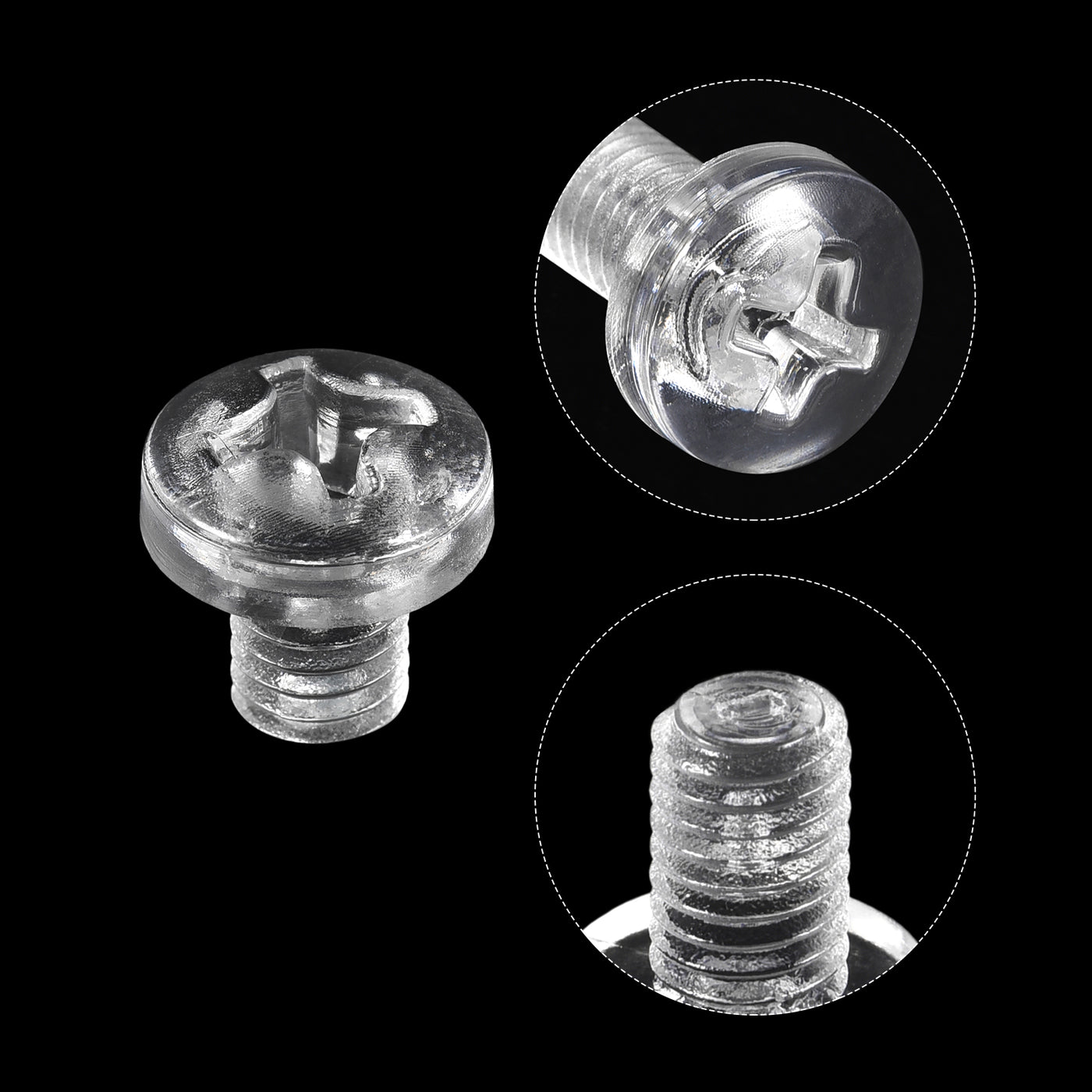 Harfington Plastic Phillips Bolts, PC Pan Head Machine Screws