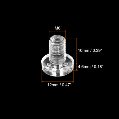 Harfington Plastic Phillips Bolts, PC Pan Head Machine Screws