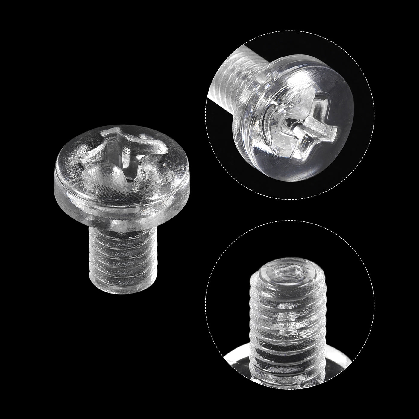 Harfington Plastic Phillips Bolts, PC Pan Head Machine Screws