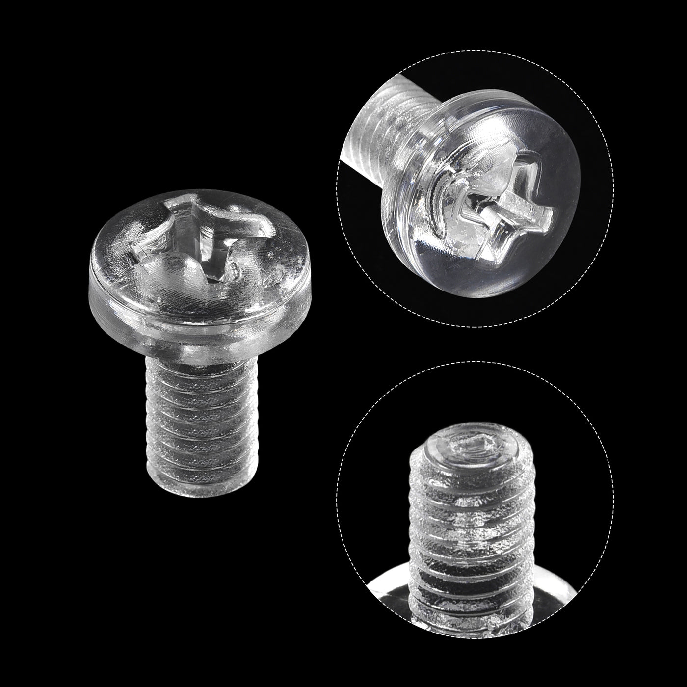 Harfington Plastic Phillips Bolts, PC Pan Head Machine Screws