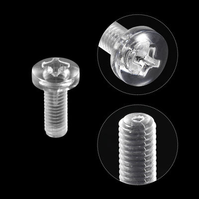 Harfington Plastic Phillips Bolts, PC Pan Head Machine Screws