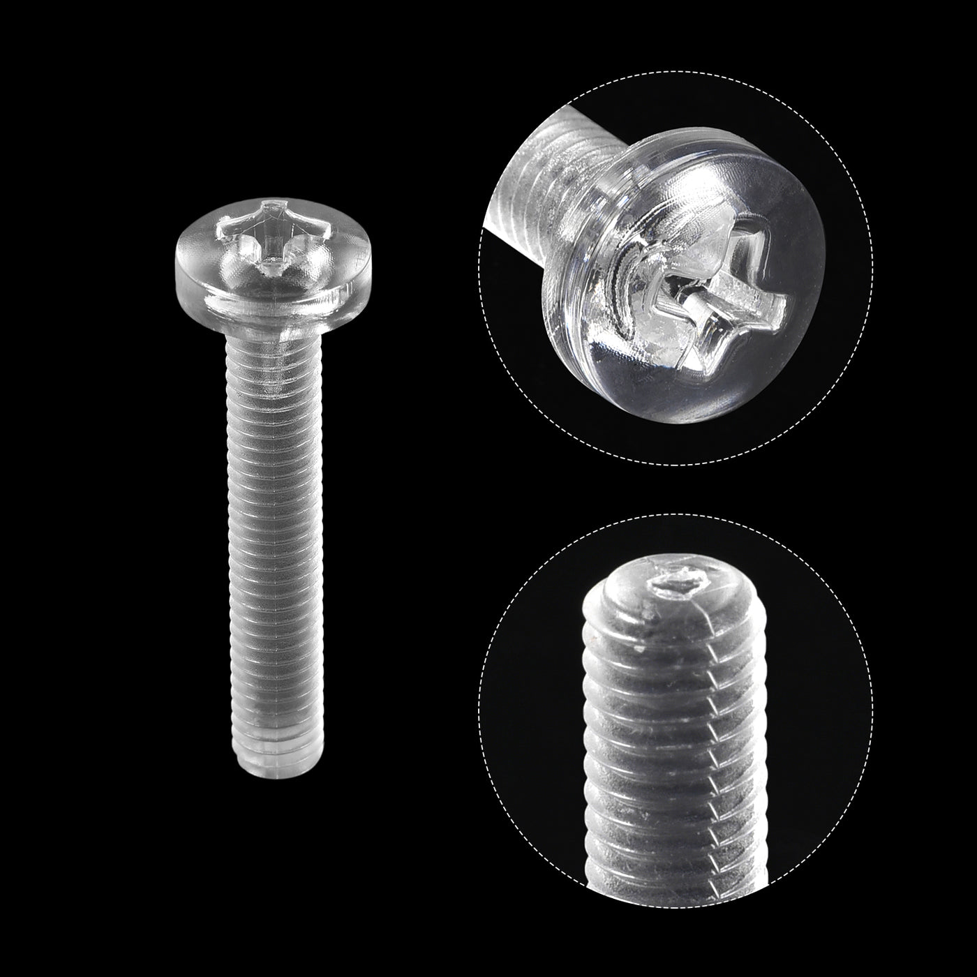 Harfington Plastic Phillips Bolt, PC Pan Head Machine Screws