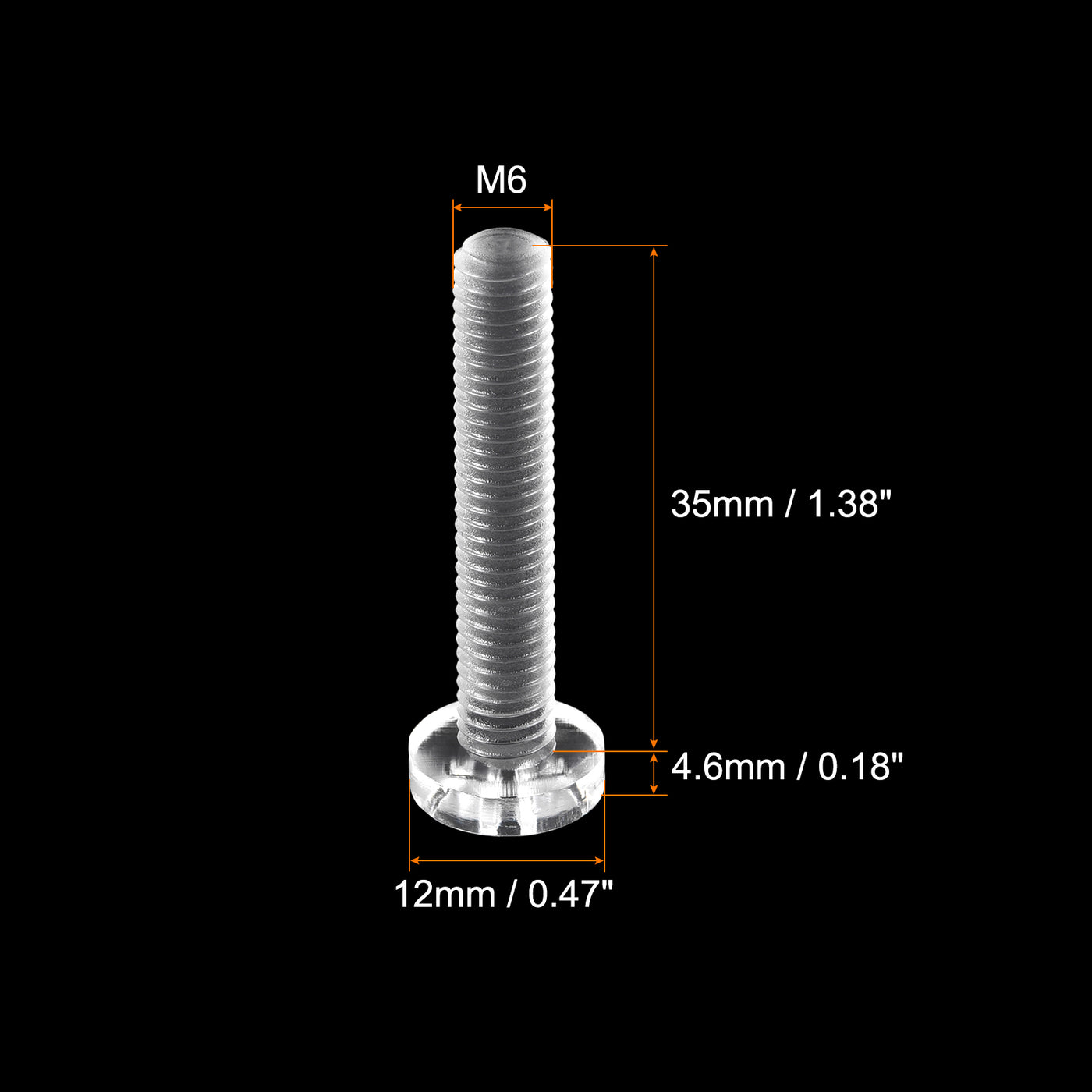 Harfington Plastic Phillips Bolts PC Pan Head Machine Screws