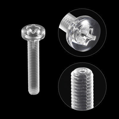 Harfington Plastic Phillips Bolts PC Pan Head Machine Screws