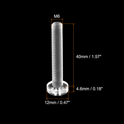 Harfington Plastic Phillips Bolt, PC Pan Head Machine Screws