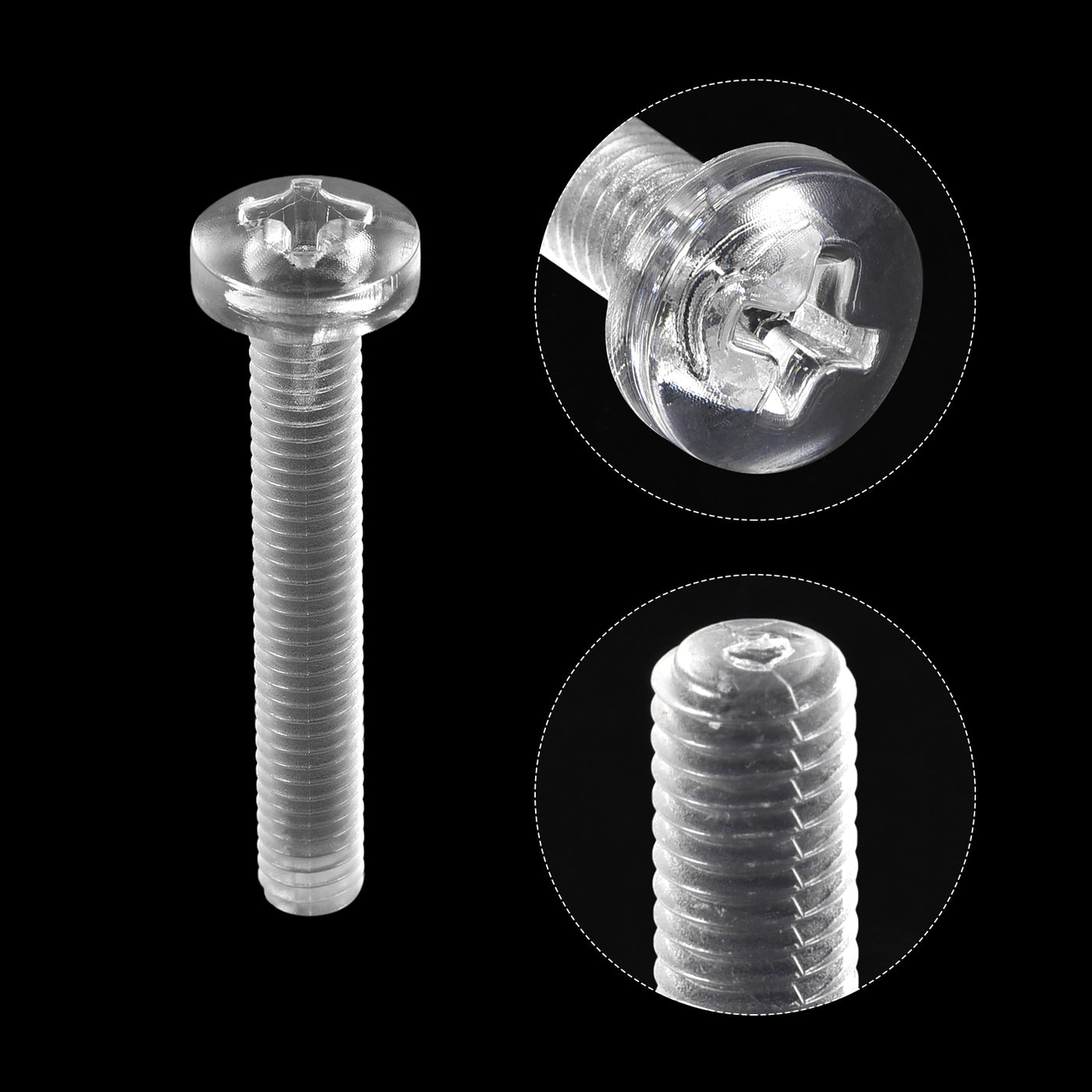 Harfington Plastic Phillips Bolts PC Pan Head Machine Screws