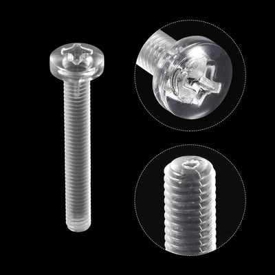 Harfington Plastic Phillips Bolt, PC Pan Head Machine Screws