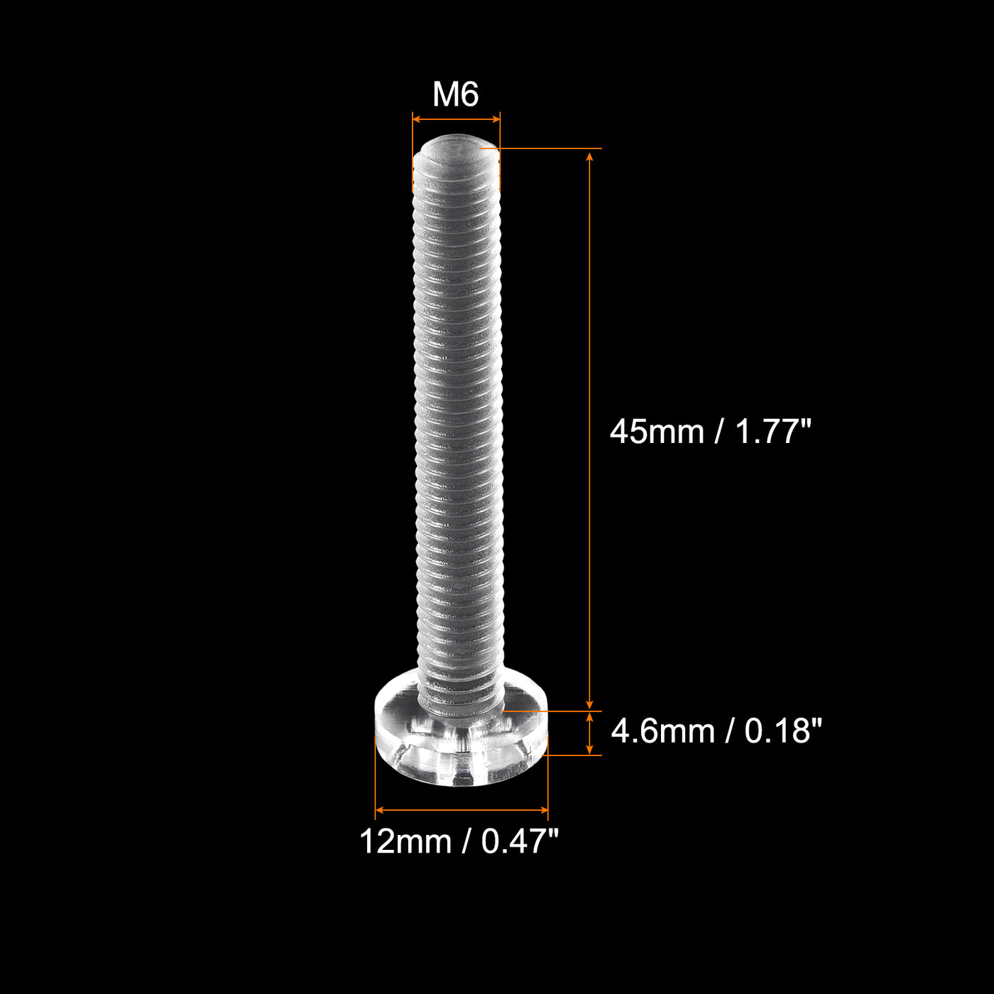 Harfington Plastic Phillips Bolts PC Pan Head Machine Screws