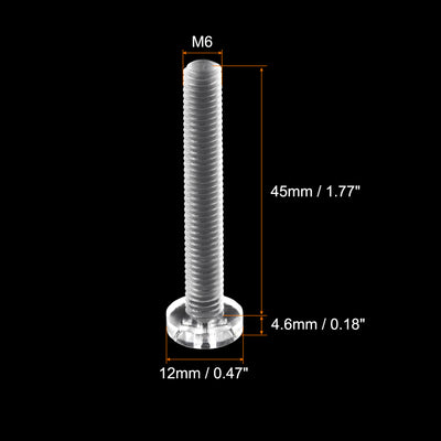 Harfington Plastic Phillips Bolts PC Pan Head Machine Screws