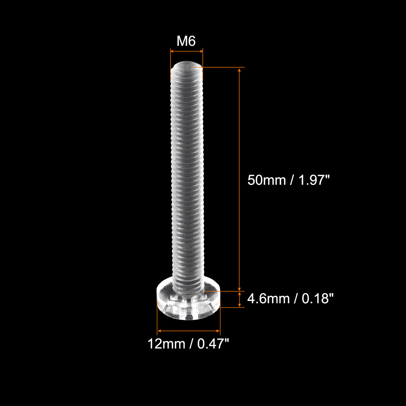 Harfington Plastic Phillips Bolts PC Pan Head Machine Screws