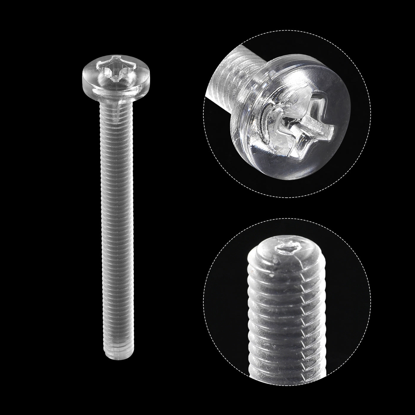 Harfington Plastic Phillips Bolt, PC Pan Head Machine Screws