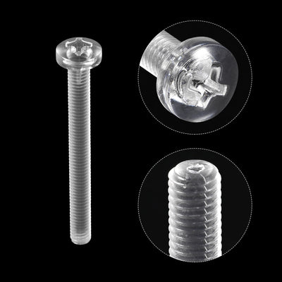 Harfington Plastic Phillips Bolt, PC Pan Head Machine Screws