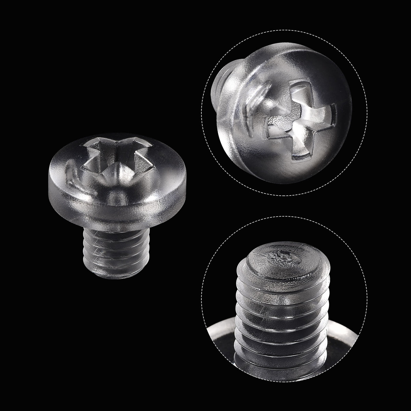 Harfington Plastic Phillips Bolt, PC Pan Head Machine Screws