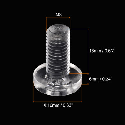 Harfington Plastic Phillips Bolt, PC Pan Head Machine Screws