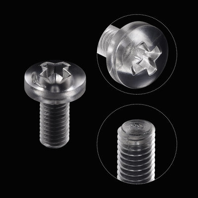 Harfington Plastic Phillips Bolts PC Pan Head Machine Screws