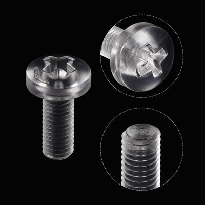 Harfington Plastic Phillips Bolts PC Pan Head Machine Screws