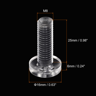 Harfington Plastic Phillips Bolt, PC Pan Head Machine Screws
