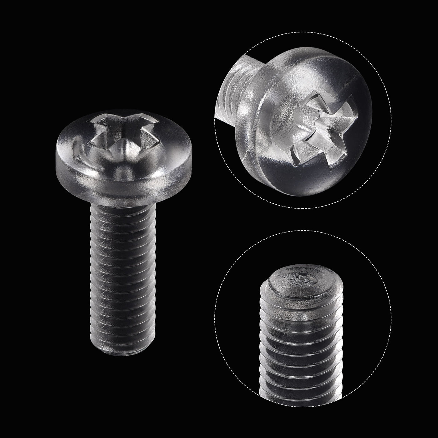 Harfington Plastic Phillips Bolts PC Pan Head Machine Screws