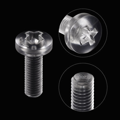 Harfington Plastic Phillips Bolts PC Pan Head Machine Screws