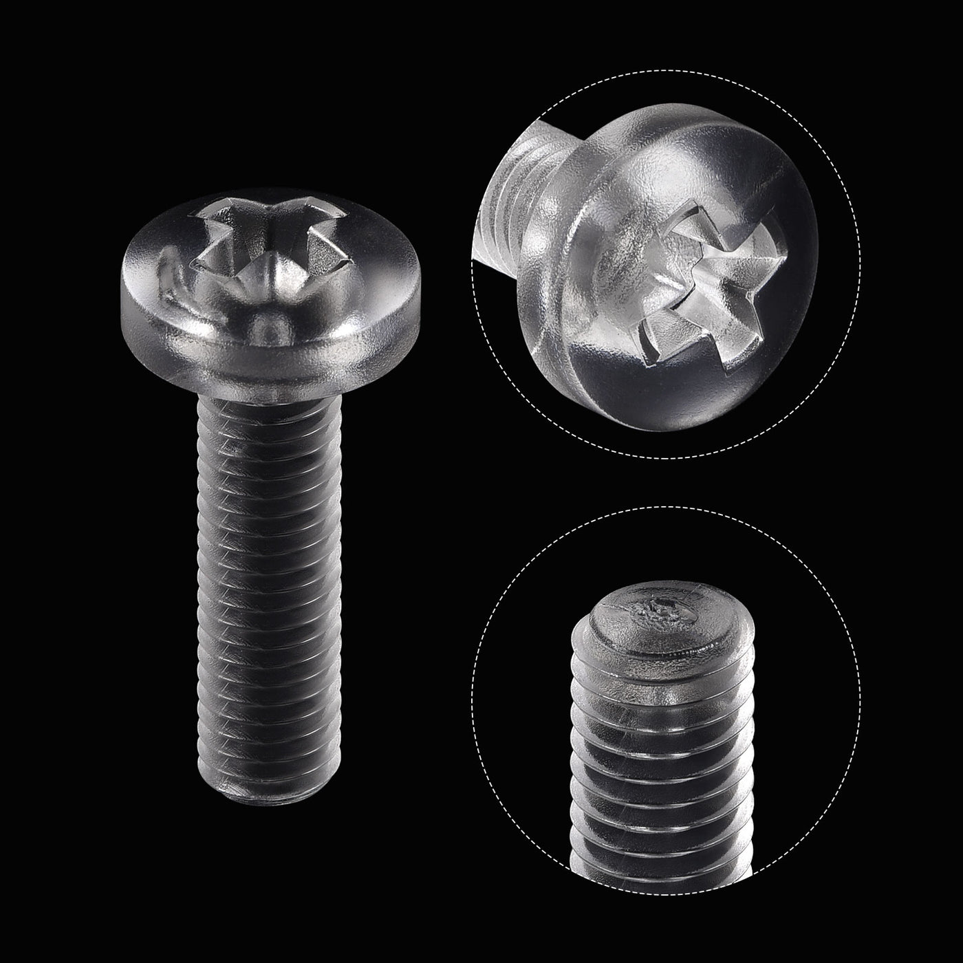 Harfington Plastic Phillips Bolts PC Pan Head Machine Screws