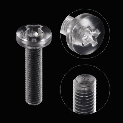 Harfington Plastic Phillips Bolts PC Pan Head Machine Screws