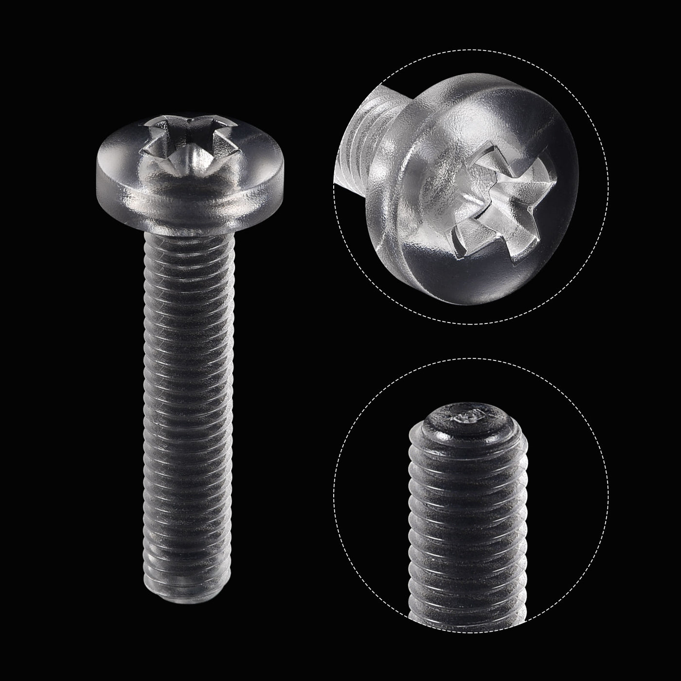 Harfington Plastic Phillips Bolt, PC Pan Head Machine Screws