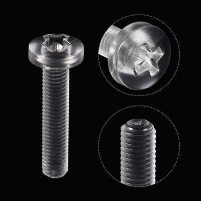 Harfington Plastic Phillips Bolt, PC Pan Head Machine Screws