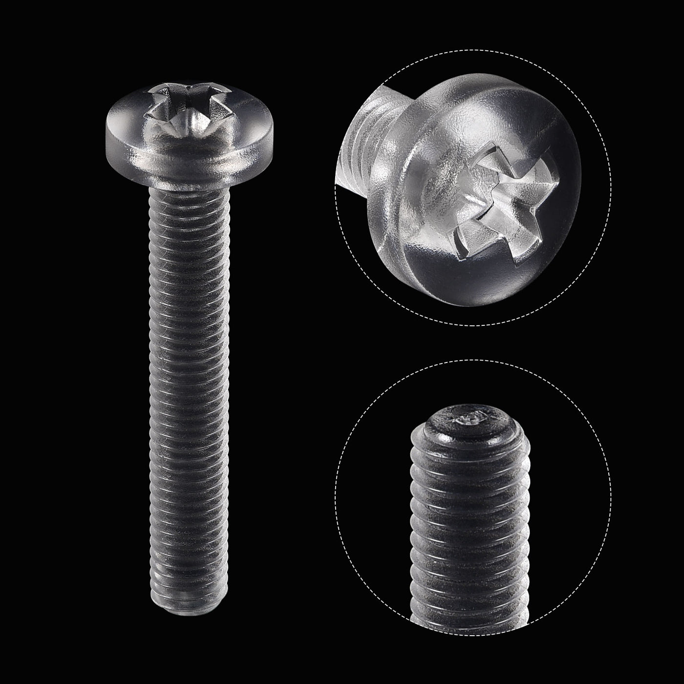 Harfington Plastic Phillips Bolts PC Pan Head Machine Screws