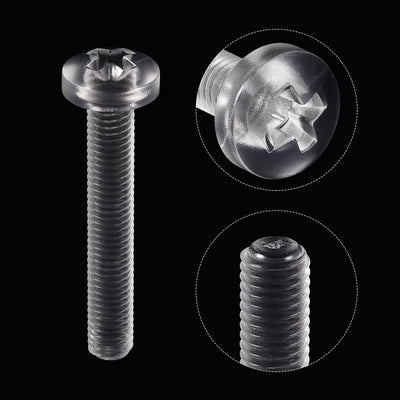 Harfington Plastic Phillips Bolts PC Pan Head Machine Screws