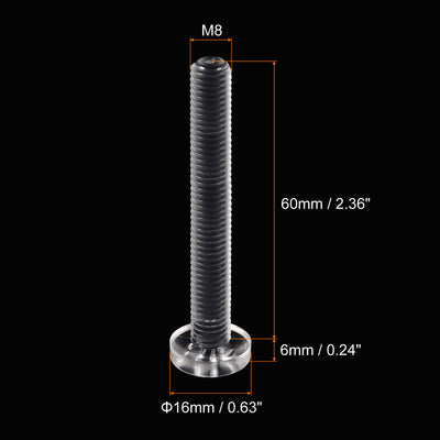Harfington Plastic Phillips Bolt, PC Pan Head Machine Screws