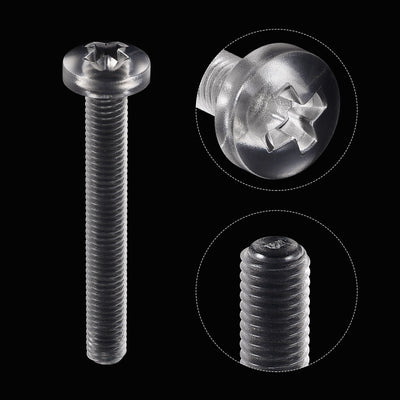 Harfington Plastic Phillips Bolt, PC Pan Head Machine Screws