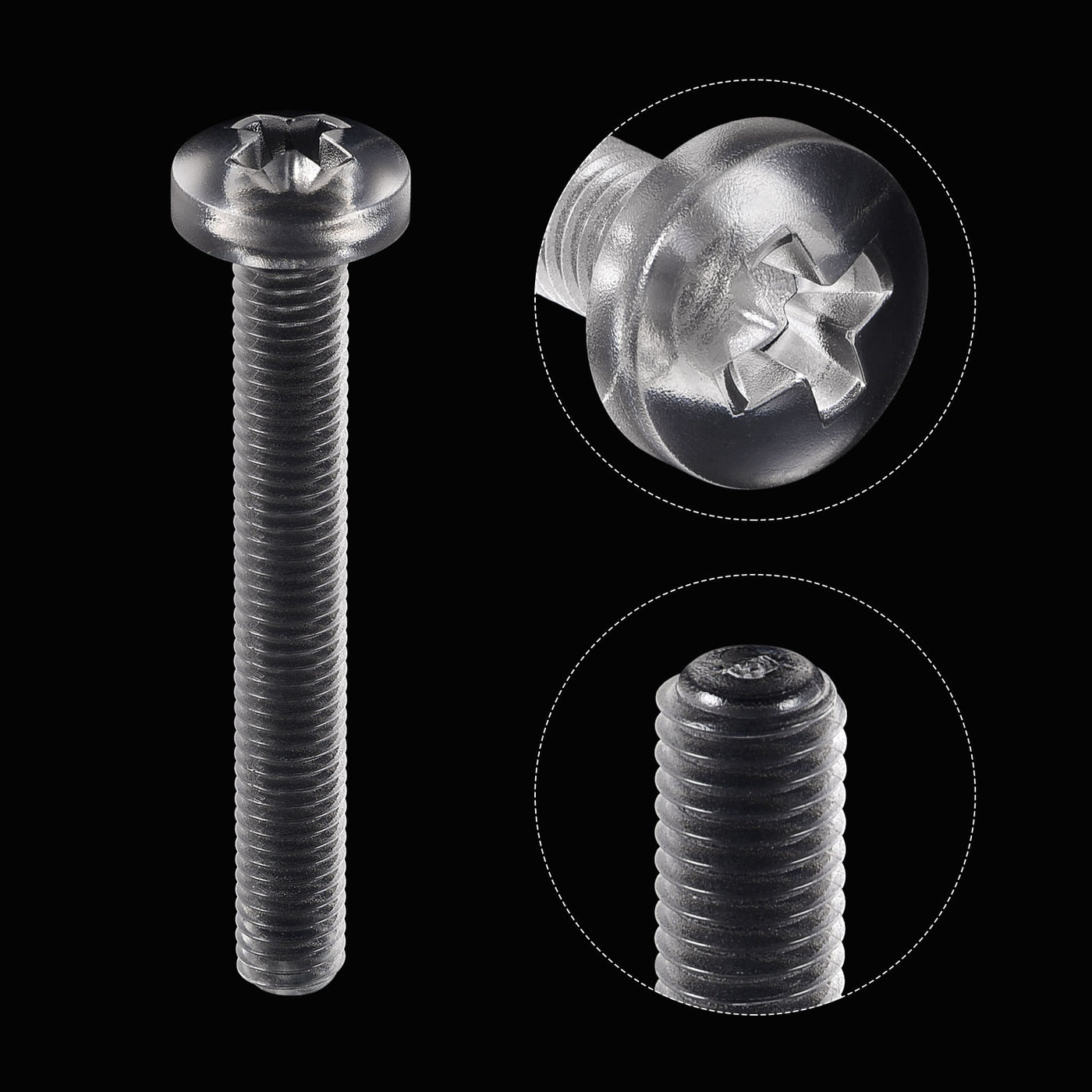 Harfington Plastic Phillips Bolts PC Pan Head Machine Screws