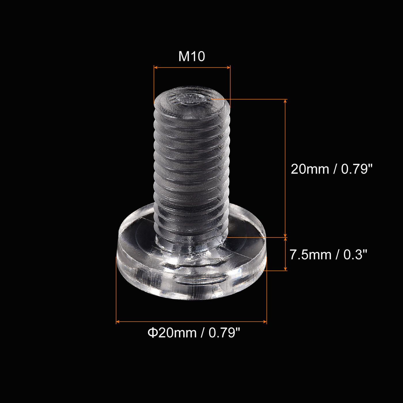 Harfington Plastic Phillips Bolt, PC Pan Head Machine Screws