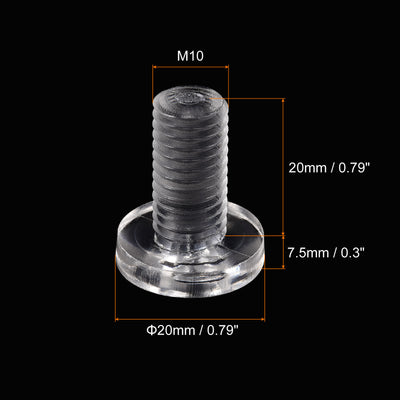 Harfington Plastic Phillips Bolt, PC Pan Head Machine Screws