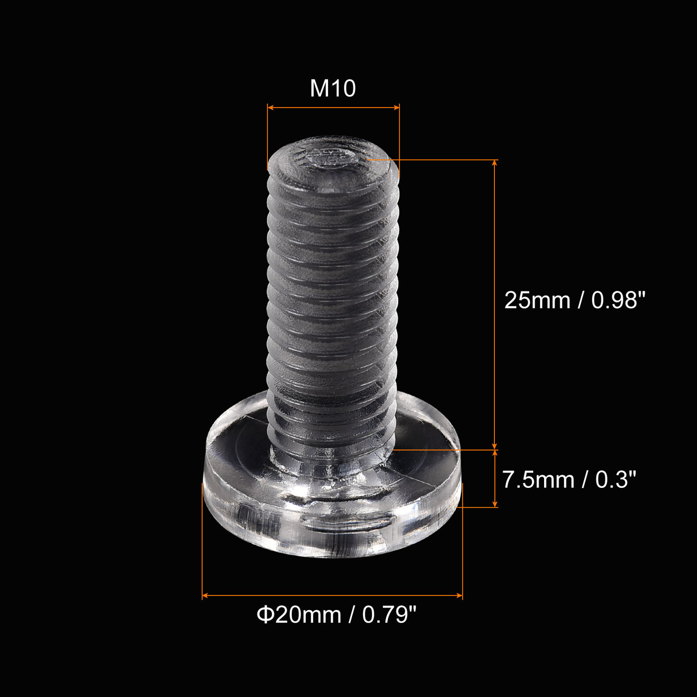 Harfington Plastic Phillips Bolt, PC Pan Head Machine Screws