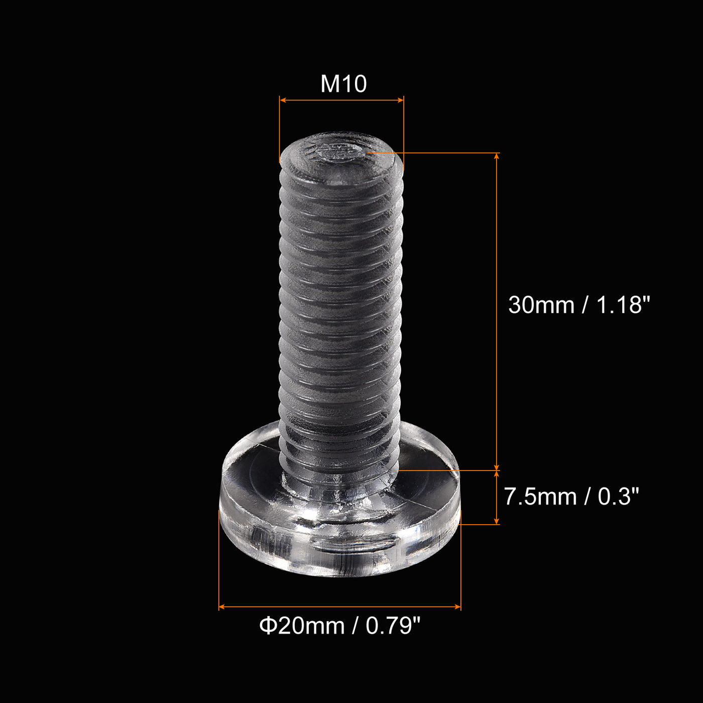 Harfington Plastic Phillips Bolt, PC Pan Head Machine Screws