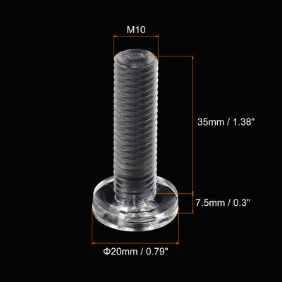 Harfington Plastic Phillips Bolt, PC Pan Head Machine Screws