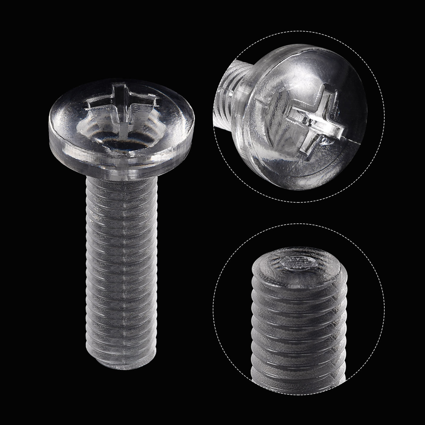 Harfington Plastic Phillips Bolt, PC Pan Head Machine Screws