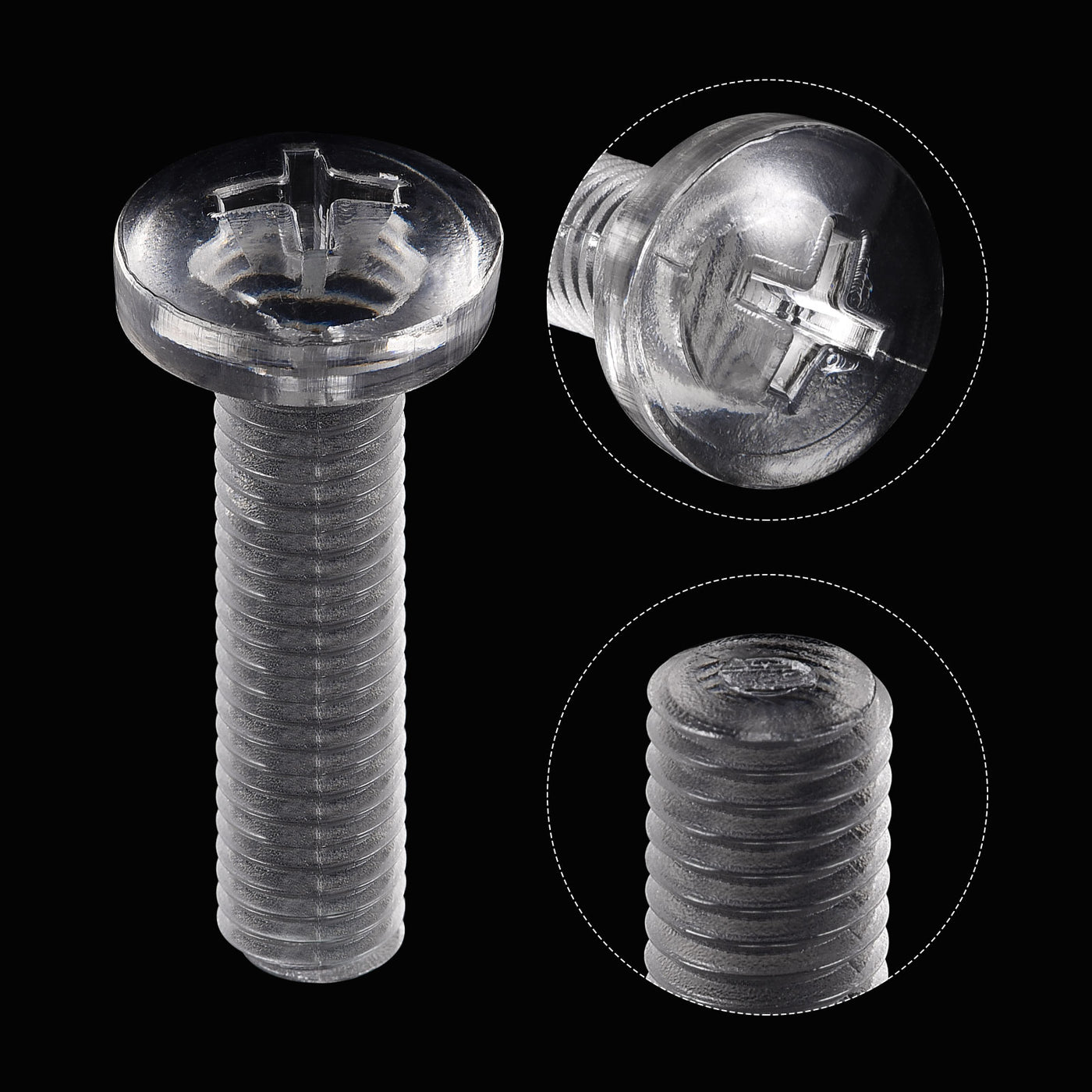 Harfington Plastic Phillips Bolt, PC Pan Head Machine Screws