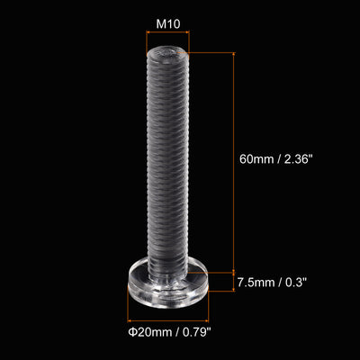Harfington Plastic Phillips Bolts, PC Pan Head Machine Screws