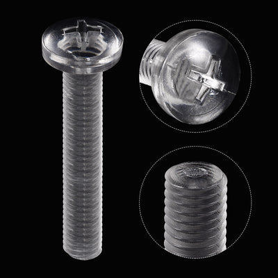 Harfington Plastic Phillips Bolts, PC Pan Head Machine Screws