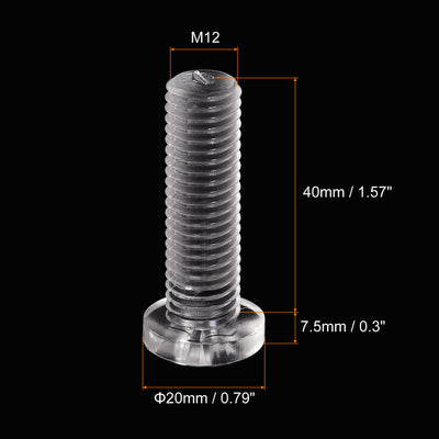 Harfington Plastic Phillips Bolts PC Pan Head Machine Screws