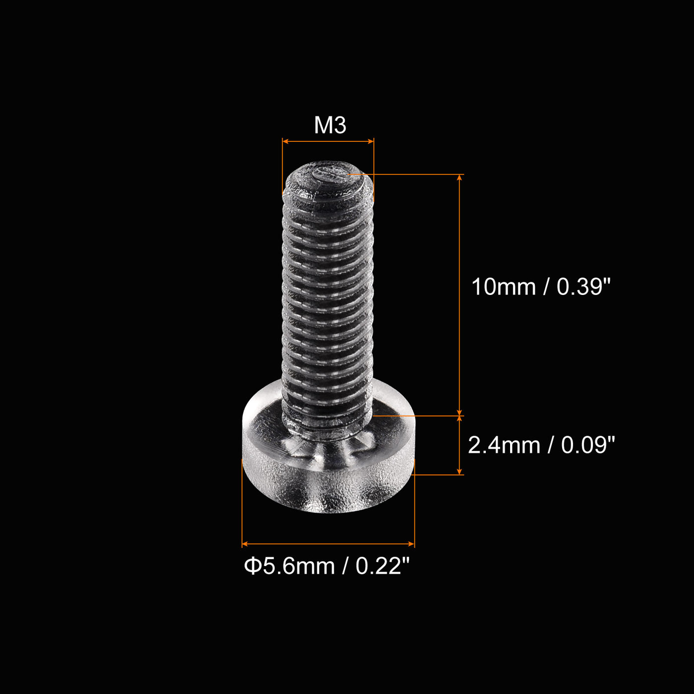 Harfington Plastic Phillips Bolts PC Pan Head Machine Screw