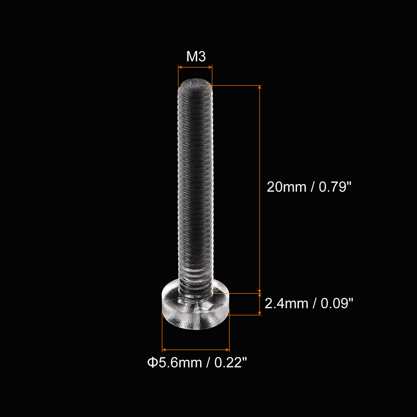 Harfington Plastic Phillips Bolts PC Pan Head Machine Screw