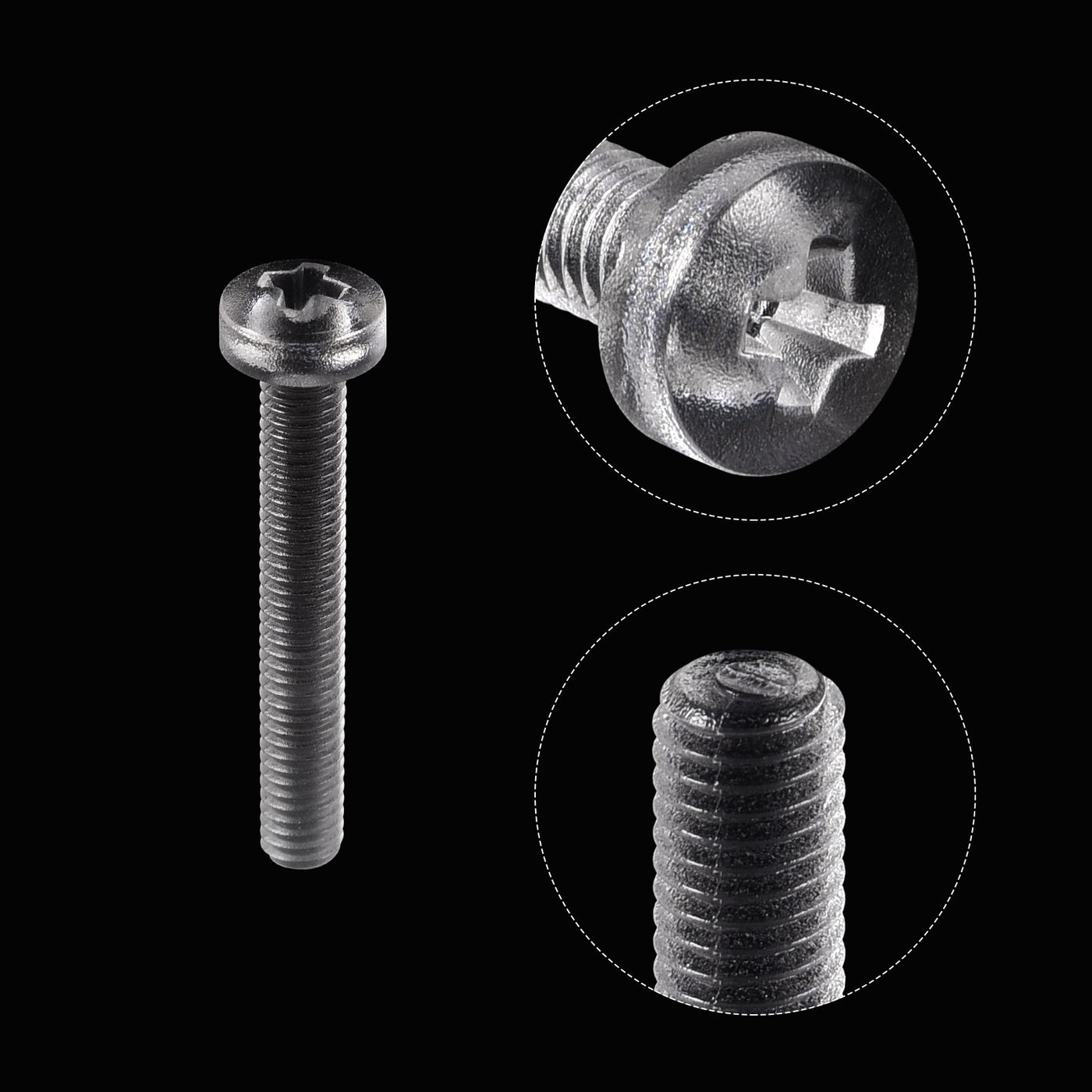 Harfington Plastic Phillips Bolts PC Pan Head Machine Screw