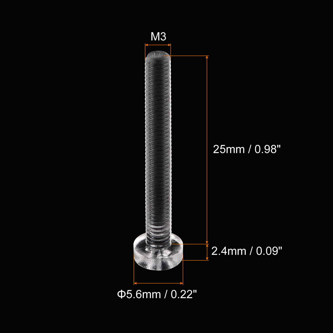 Harfington Plastic Phillips Bolts PC Pan Head Machine Screw