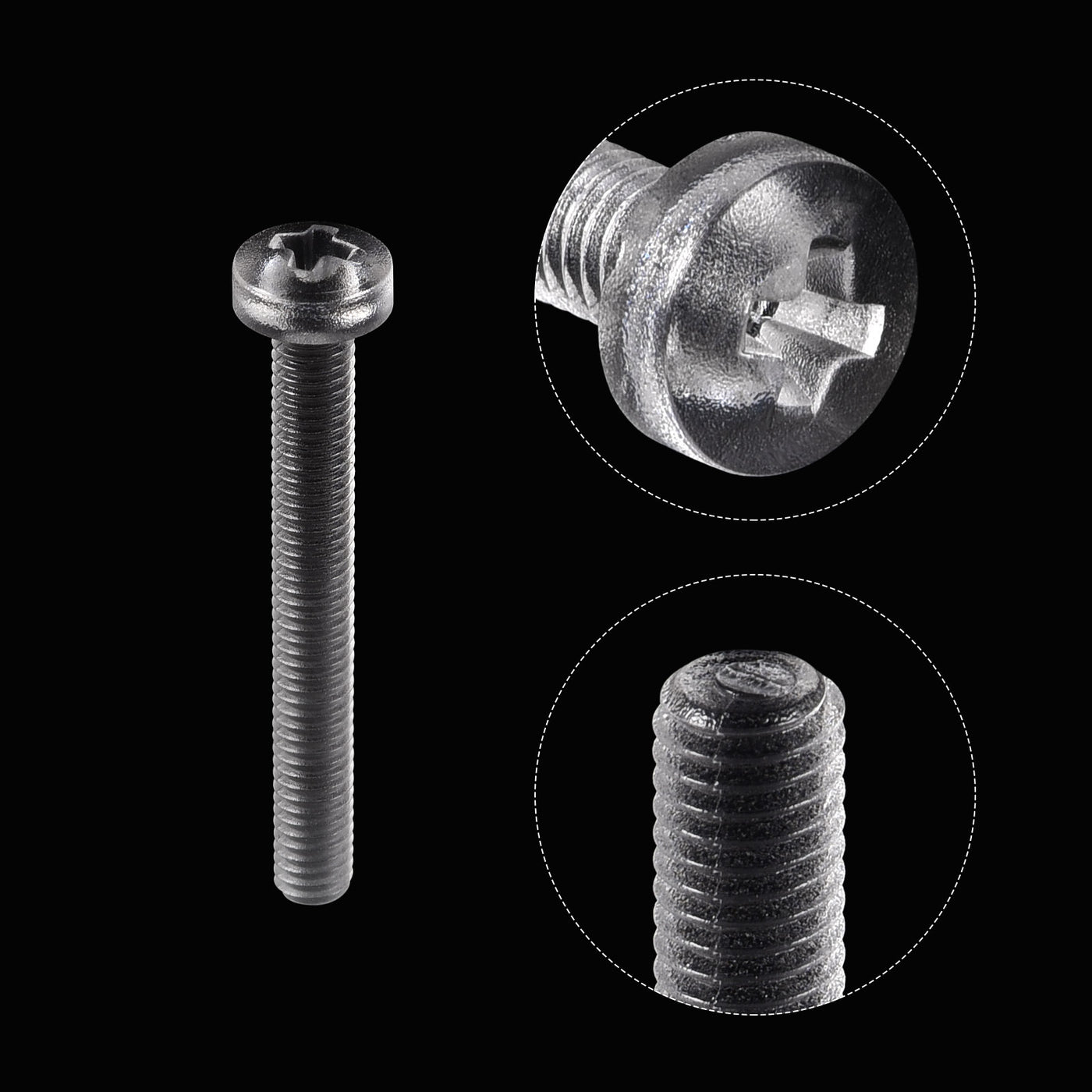 Harfington Plastic Phillips Bolts PC Pan Head Machine Screw