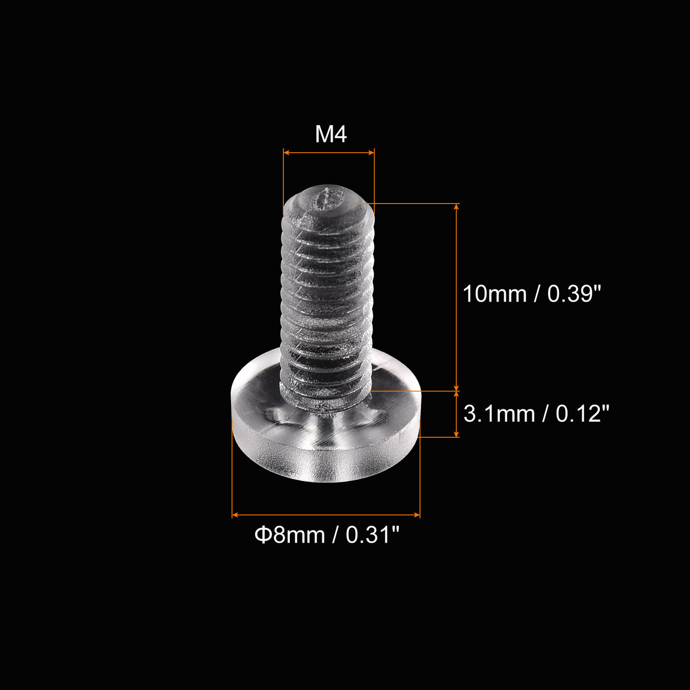 Harfington Plastic Phillips Bolts PC Pan Head Machine Screw