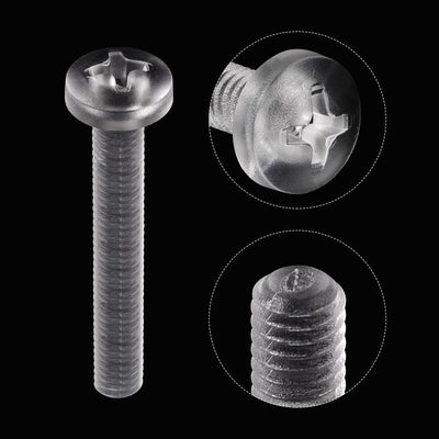 Harfington Plastic Phillips Bolts PC Pan Head Machine Screw