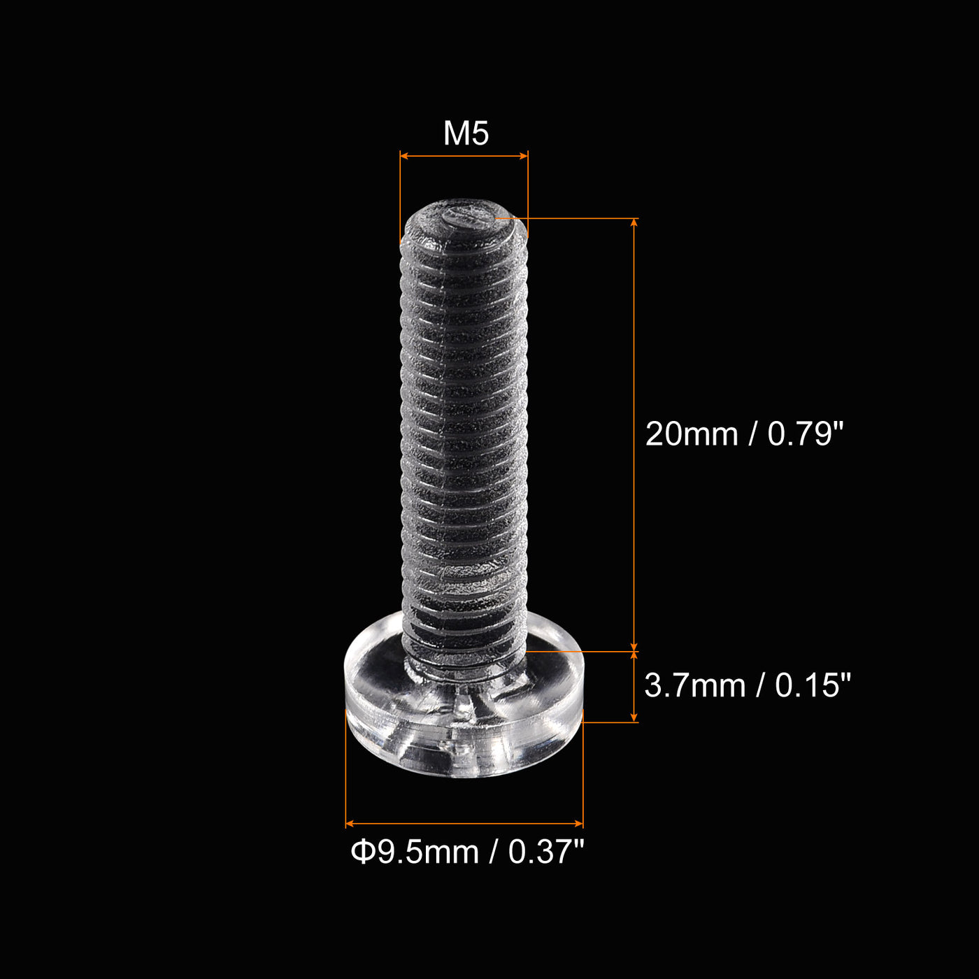 Harfington Plastic Phillips Bolts PC Pan Head Machine Screw